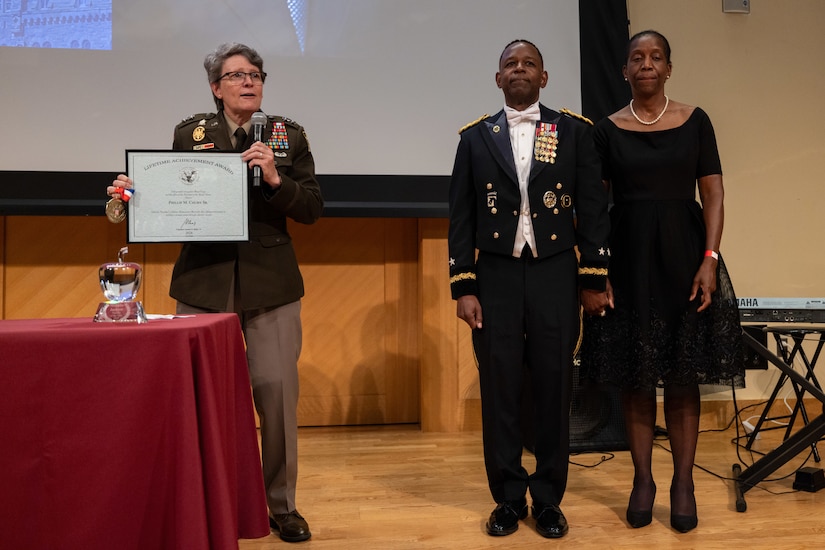 Retired Army Reserve major general receives President's Lifetime Achievement Award