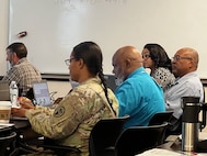 Transition Coordinators learn about Joint Base San Antonio's best practices with the Transition Assistance Program, or TAP, during annual training at Joint Base Lewis McChord.