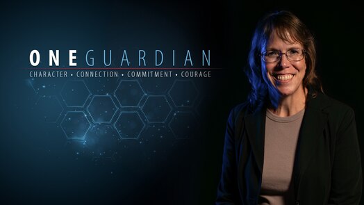  Kelly Hughes poses for a photo at Peterson Space Force Base, Colorado, July 24, 2024. Hughes serves as Chief of the Budget Integration Branch at Space Operatiosn Command Headquarters. (U.S. Space Force photo by Dave Grim)