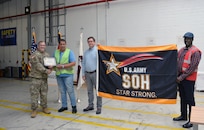 The U.S. Army Medical Materiel Center-Europe recently earned the title as an “Army SOH Star” site by meeting the criteria of the Army Safety and Occupational Health Management System, or ASOHMS. In honor of the achievement, USAMMC-E Commander... (Courtesy)