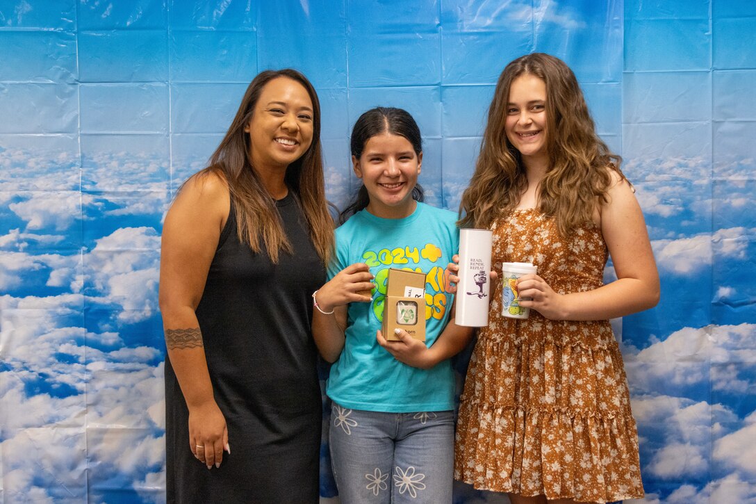 MCCS Barstow hosted a party for the end of the Summer Reading Program in McTureous Hall at Marine Corps Logistics Base Barstow, Ca. on July 25. Activities, crafts, snacks, and ice cream were at the event to recognize the top readers from the summer and celebrate a total of 117,869 minutes, with 97 registered readers. 

Congratulations to Joann Rafferty, Abigail Gutierrez, Hailleigh Rafferty, and Kristi Baker for being the top readers!