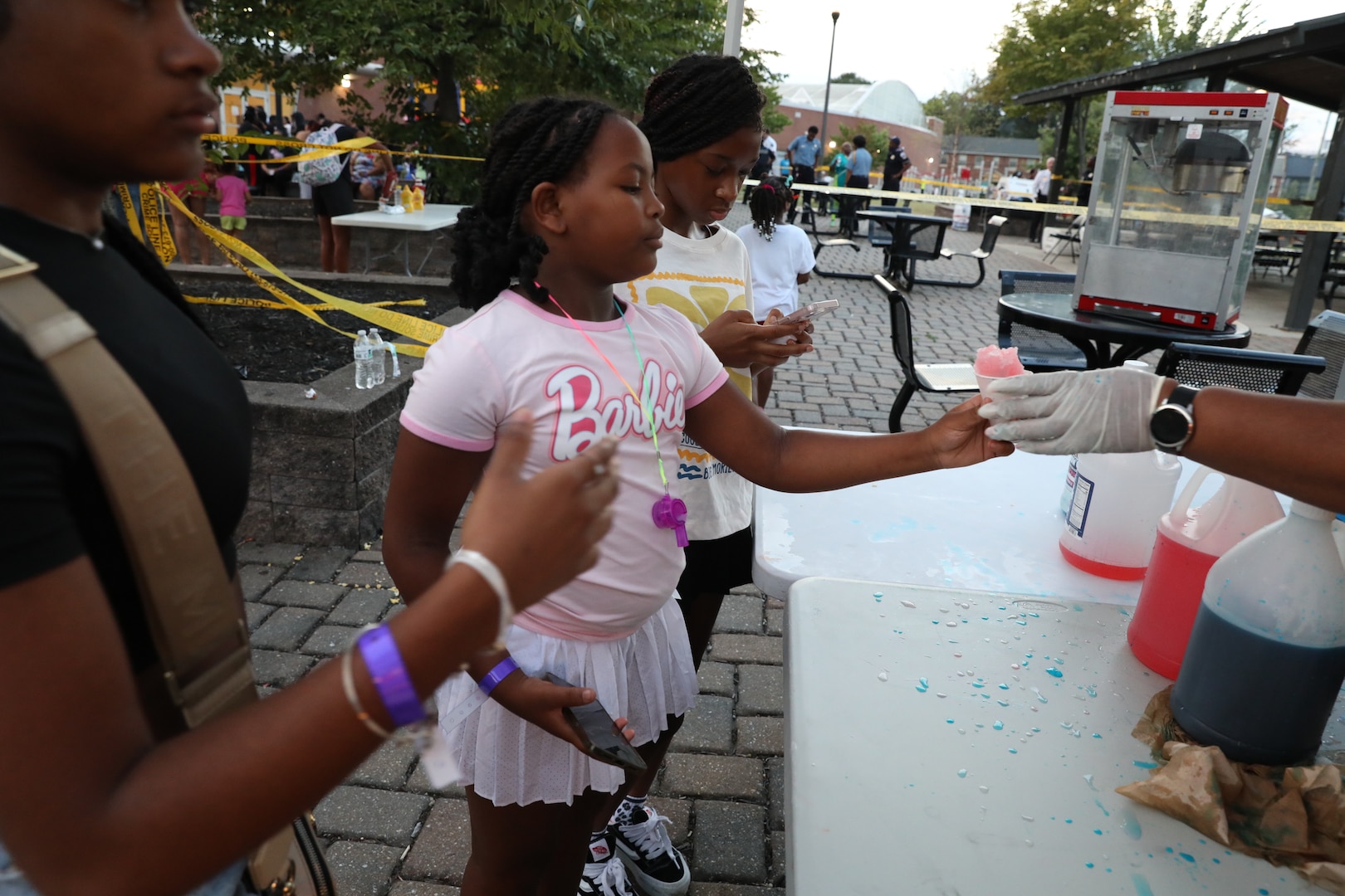 The District of Columbia National Guard Counterdrug Program partners with the Metropolitan Police Department and DC Department of Parks and Recreation for "Beat the Streets/Late Night Hype" in northwest Washington, D.C., July 19, 2024. The summer outreach initiative improves community relations and supports the city’s goal toward reducing substance abuse and illicit drug activities across all wards through outreach.