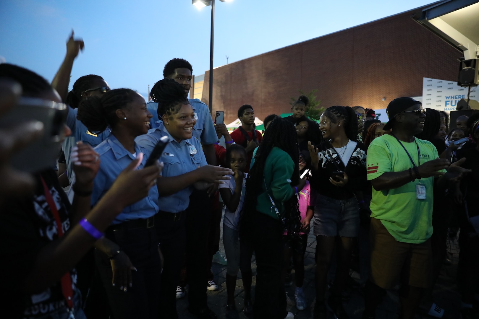 The District of Columbia National Guard Counterdrug Program partners with the Metropolitan Police Department and DC Department of Parks and Recreation for "Beat the Streets/Late Night Hype" in northwest Washington, D.C., July 19, 2024. The summer outreach initiative improves community relations and supports the city’s goal toward reducing substance abuse and illicit drug activities across all wards through outreach.