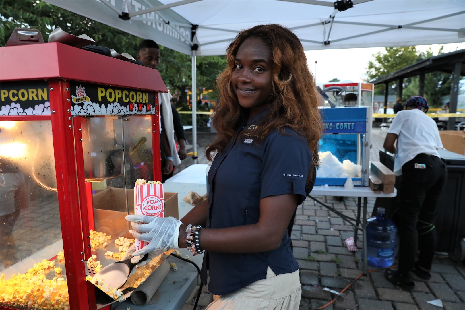 The District of Columbia National Guard Counterdrug Program partners with the Metropolitan Police Department and DC Department of Parks and Recreation for "Beat the Streets/Late Night Hype" in northwest Washington, D.C., July 19, 2024. The summer outreach initiative improves community relations and supports the city’s goal toward reducing substance abuse and illicit drug activities across all wards through outreach.