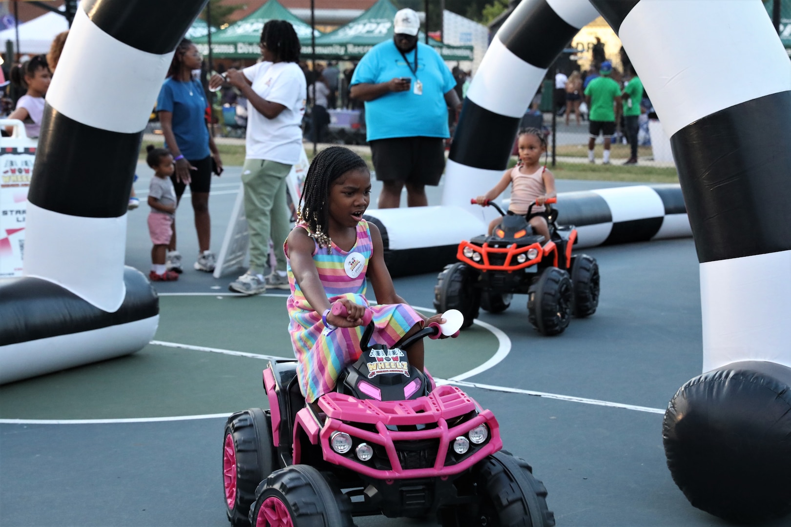 The District of Columbia National Guard Counterdrug Program partners with the Metropolitan Police Department and DC Department of Parks and Recreation for "Beat the Streets/Late Night Hype" in northwest Washington, D.C., July 19, 2024. The summer outreach initiative improves community relations and supports the city’s goal toward reducing substance abuse and illicit drug activities across all wards through outreach.