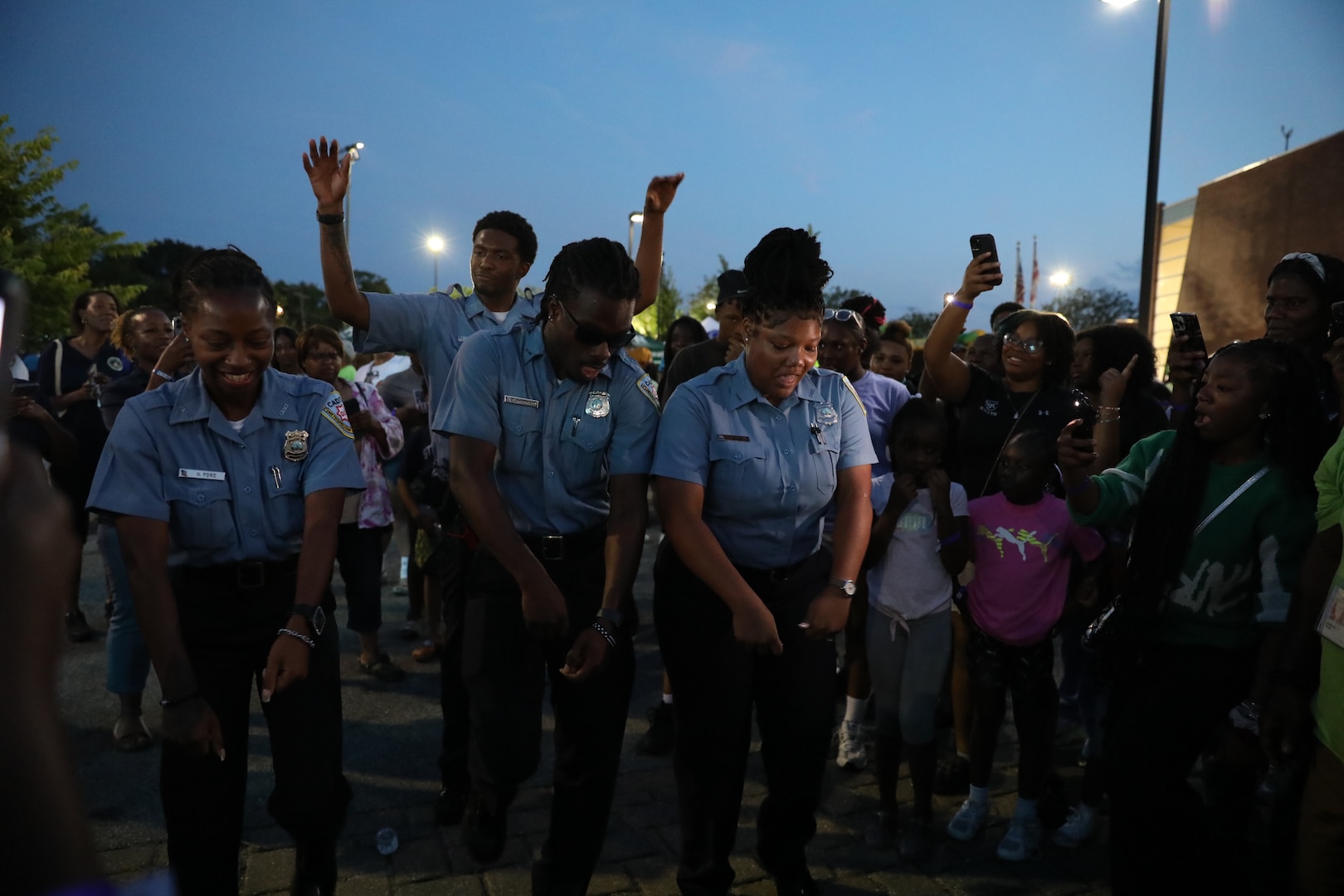 The District of Columbia National Guard Counterdrug Program partners with the Metropolitan Police Department and DC Department of Parks and Recreation for "Beat the Streets/Late Night Hype" in northwest Washington, D.C., July 19, 2024. The summer outreach initiative improves community relations and supports the city’s goal toward reducing substance abuse and illicit drug activities across all wards through outreach.