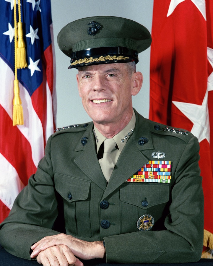 Gen. George Crist poses for a command board photo, 1985. 

(Courtesy asset)