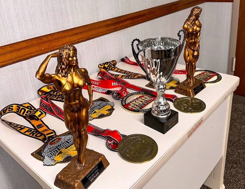 Glenda Canty, a contracting officer for the U.S. Army Corps of Engineers, Savannah District, has earned an impressive collection of medals in bodybuilding competitions, including eight first-place awards and two second-place awards.