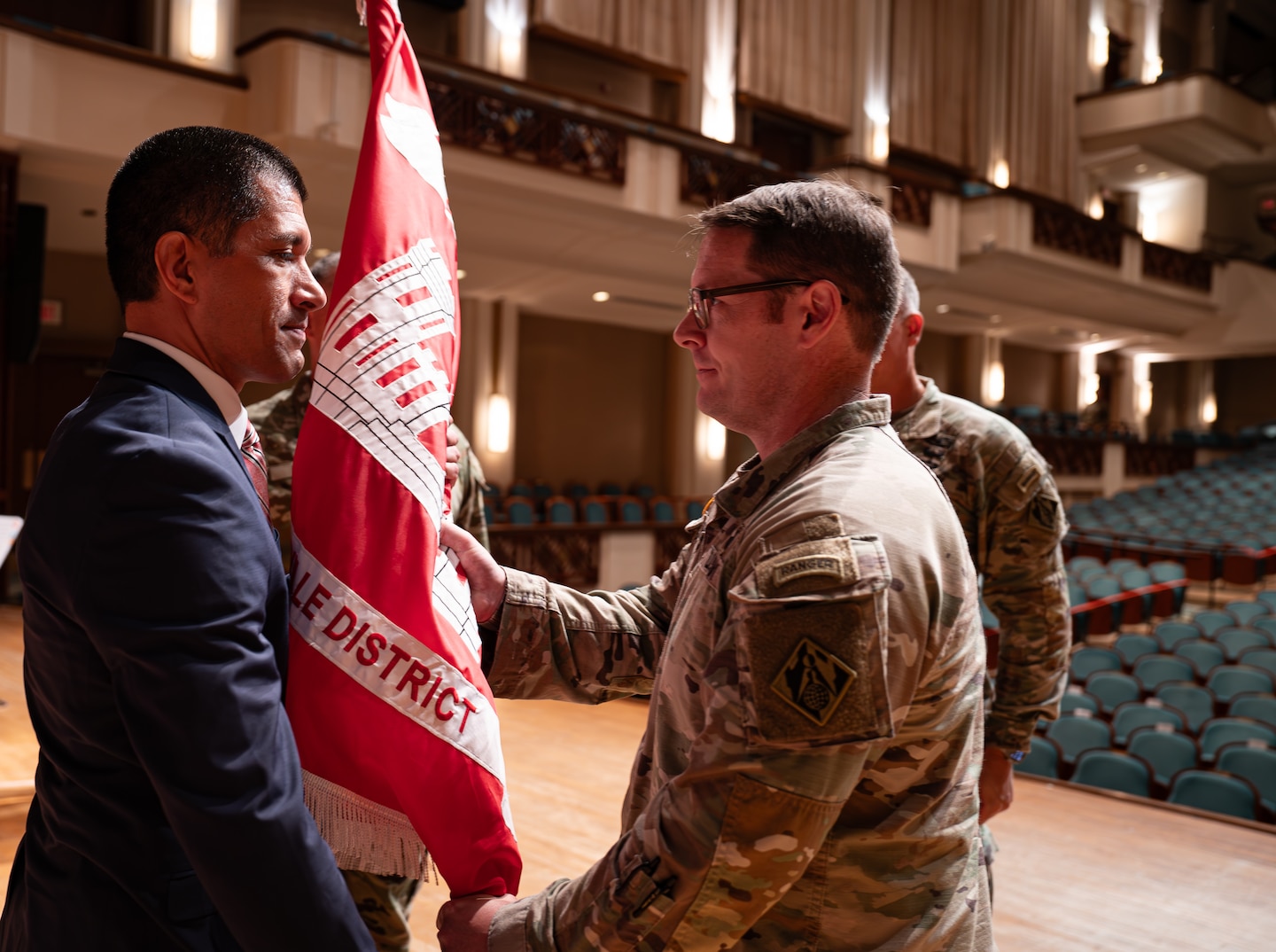 Col. Brandon L. Bowman assumed command of the U.S. Army Corps of Engineers (USACE), Jacksonville District, during a Change of Command ceremony held July 26 at the Jacksonville Center for the Performing Arts, Jacoby Symphony Hall.

As Jacksonville District Commander, Bowman assumes responsibility for Florida's federal development of water resources. It includes the USACE's largest ecosystem restoration project - America's Everglades, the nation's most extensive regulatory program, and the largest federal coastal program in the United States.