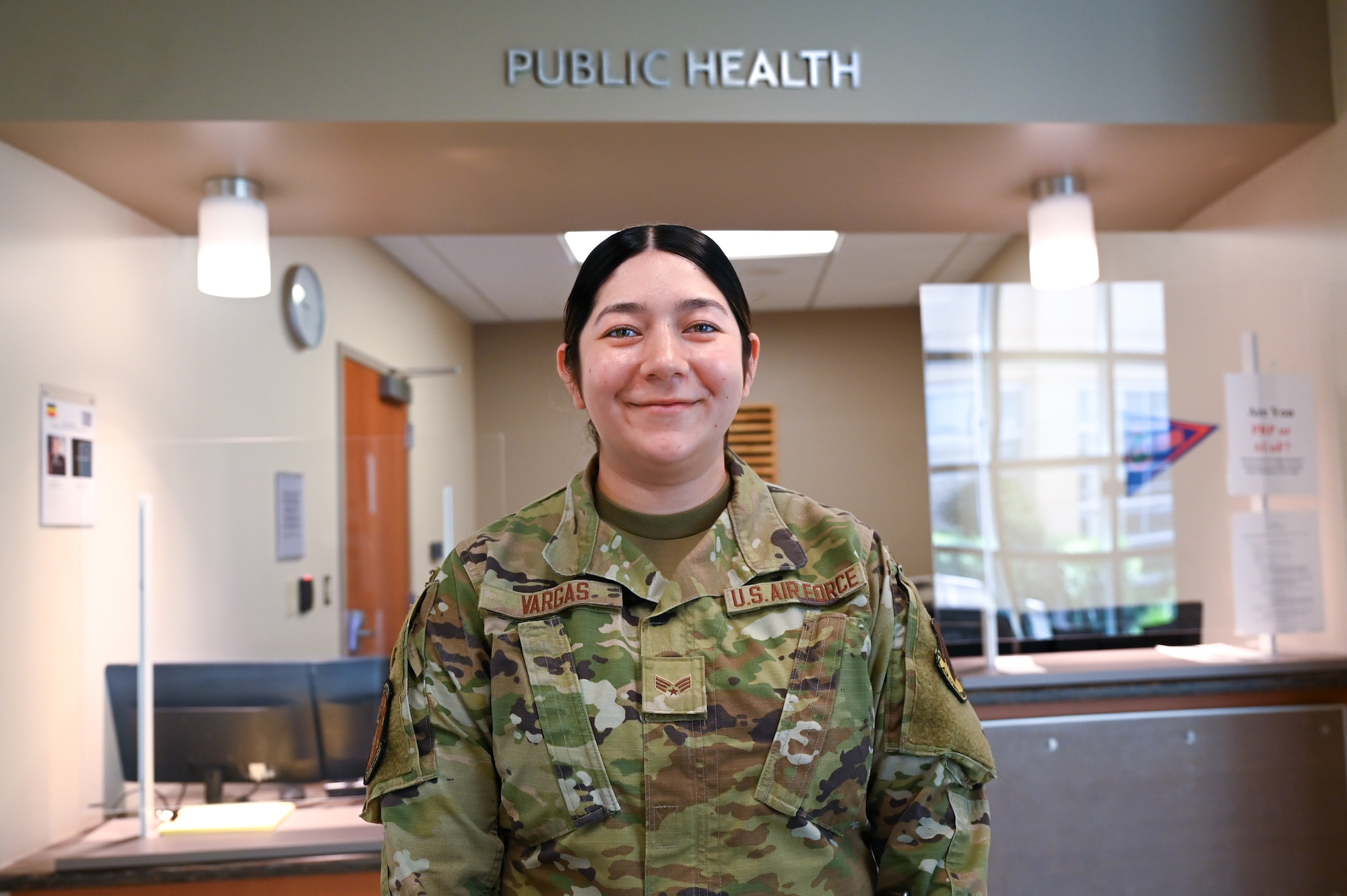 Airman smiling for photo.