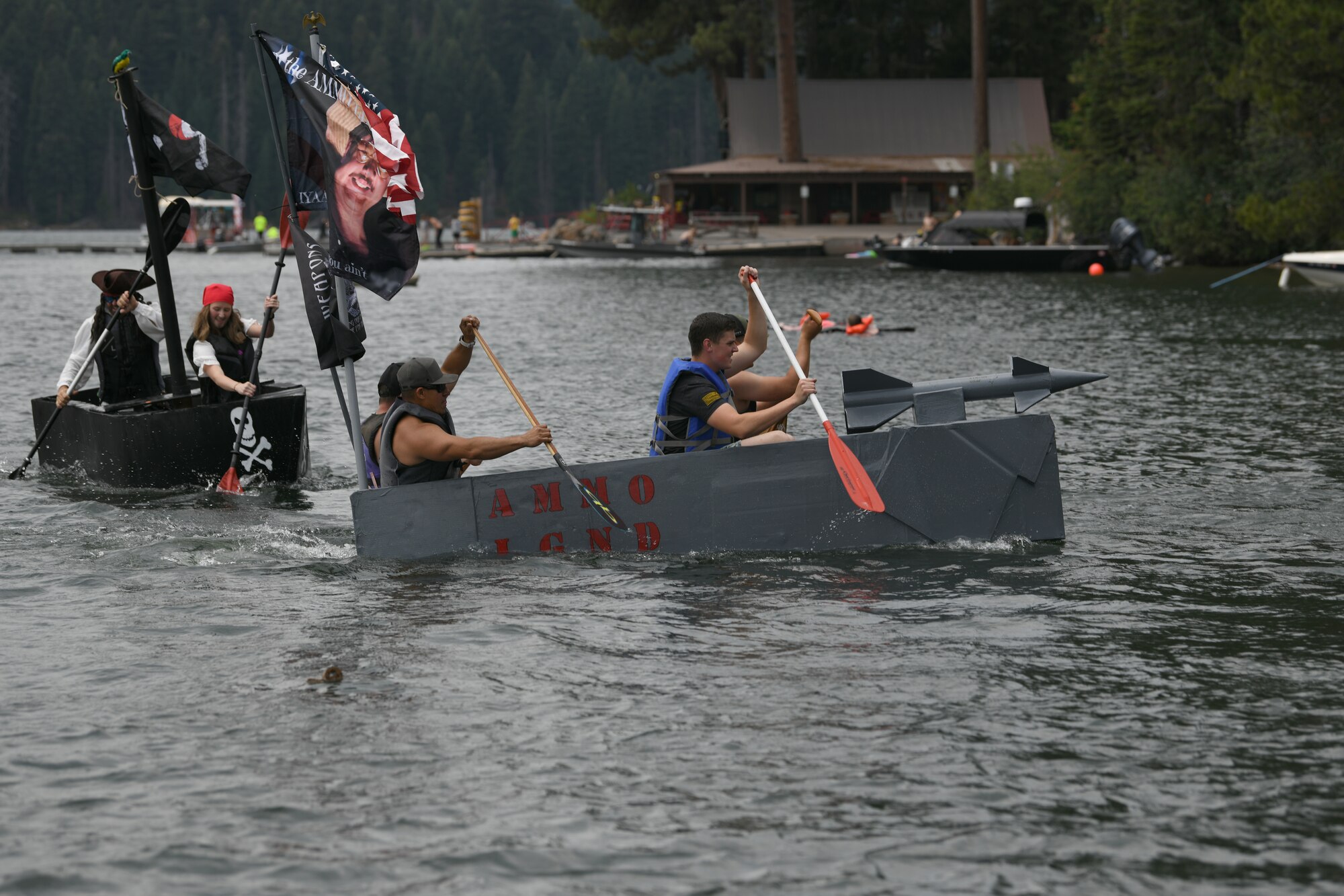 cardboard boat race