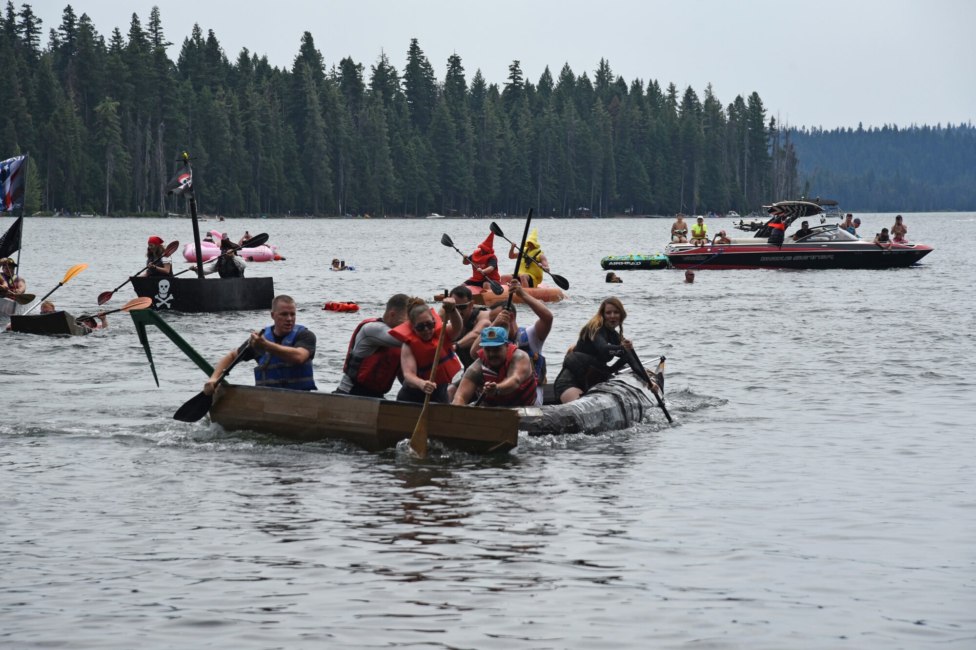 cardboard boat race