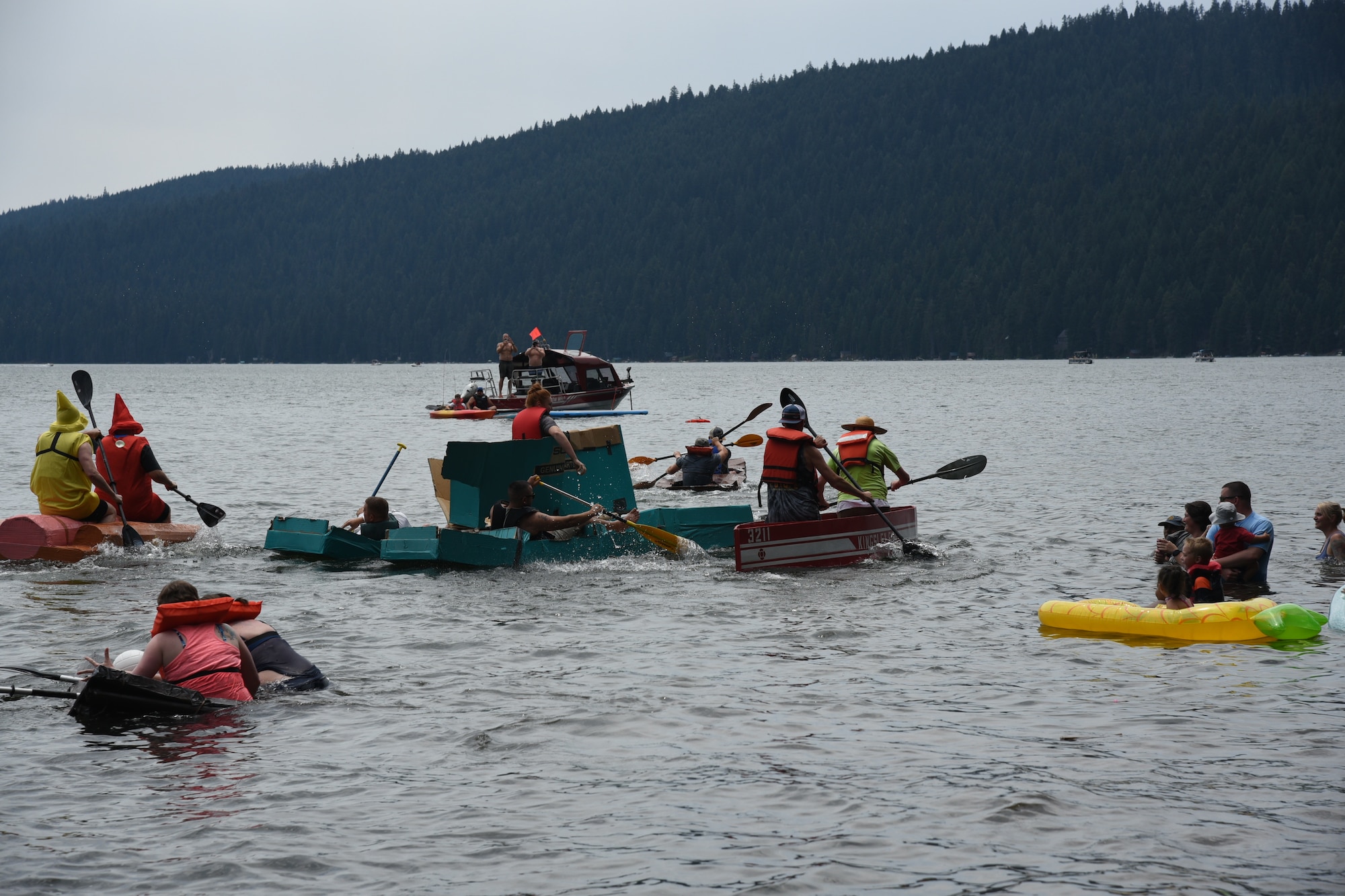 cardboard boat race