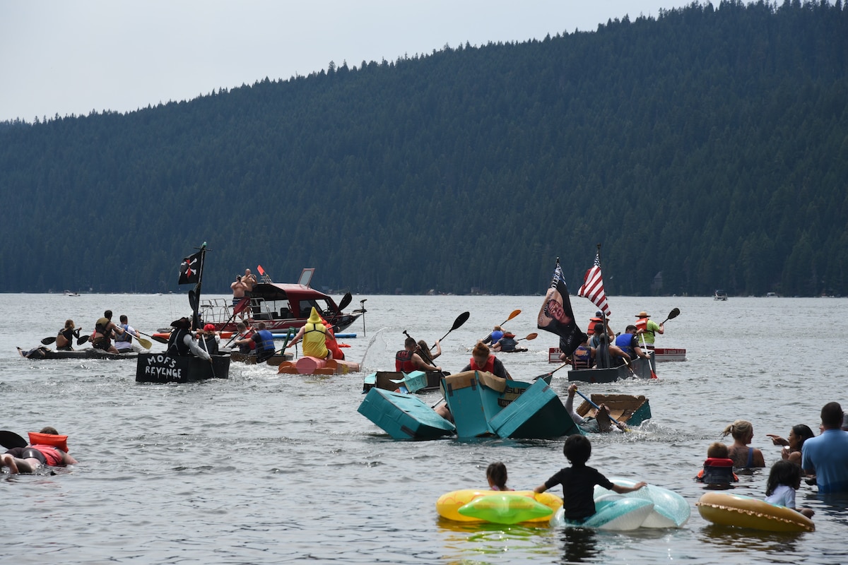 cardboard boat race