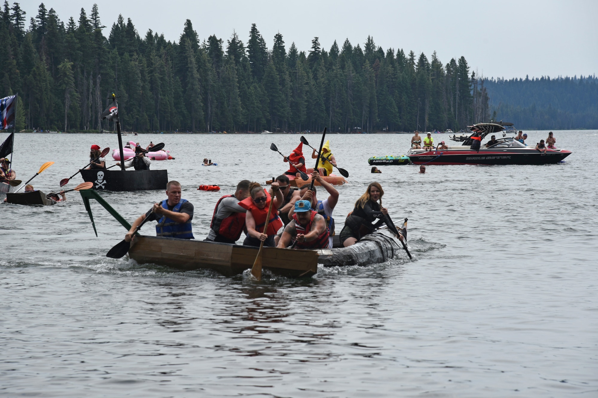 cardboard boat race