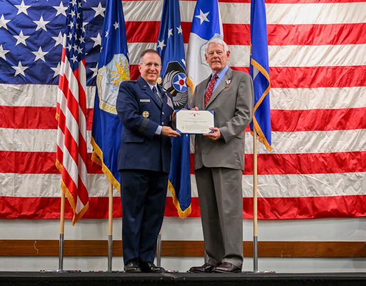 Air Commandos throughout Air Force Special Operations Command bid farewell to Mr. Donald Plater, AFSOC executive director, July 26.