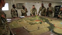 Virginia National Guard Soldiers assigned to the South Boston-based Alpha Company, 429th Brigade Support Battalion, 116th Infantry Brigade Combat Team conduct annual training June 25 2024, at the Army National Guard Sustainment Training Center at Camp Dodge, Iowa.