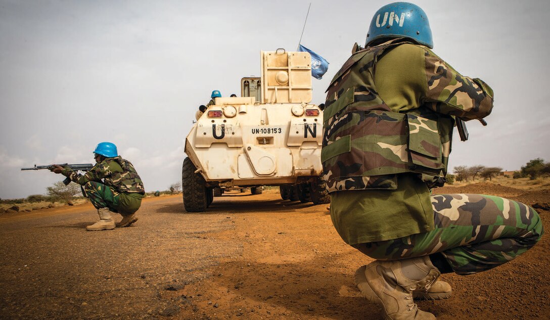 United Nations Multidimensional Integrated Stabilization Mission in Mali peacekeepers conduct operation dubbed “Frelana” to protect civilians and their property southwest of Gao, Mali