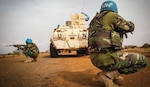 United Nations Multidimensional Integrated Stabilization Mission in Mali peacekeepers conduct operation dubbed “Frelana” to protect civilians and their property southwest of Gao, Mali