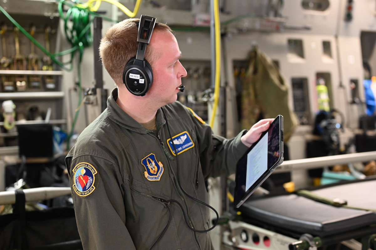 Image of an Airman training.