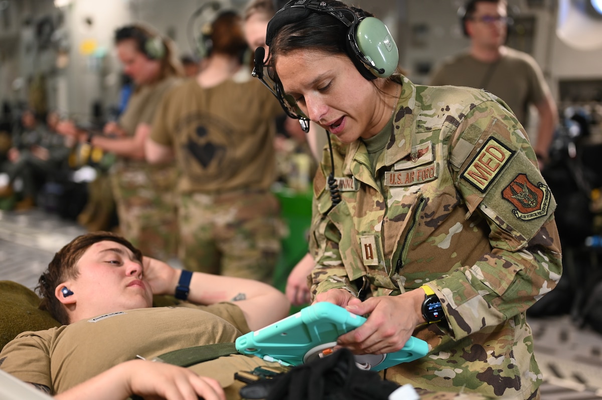 Image of an Airman training.