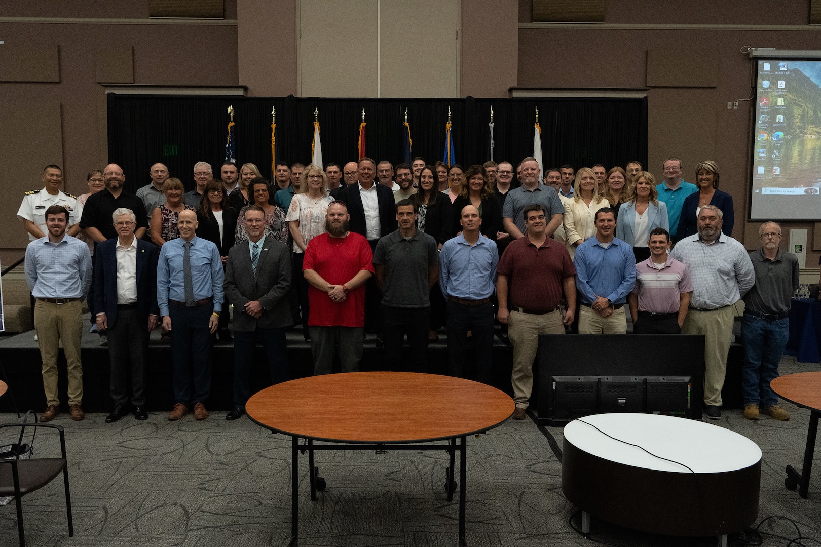 Award winners pictured at the NSWC Crane 2024 Command Awards Ceremony