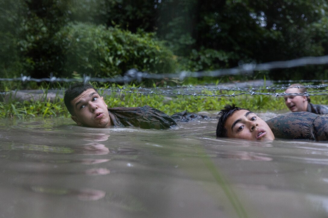 Naval Reserve Officers Training Corps Midshipmen Conduct Endurance Course