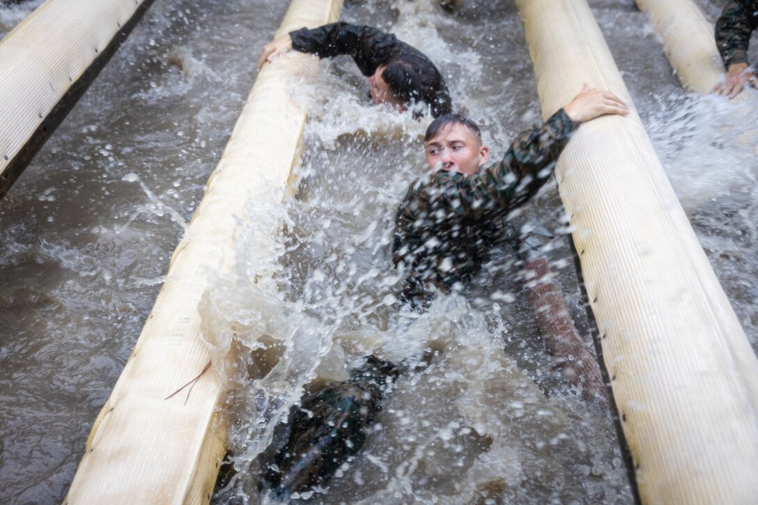 Naval Reserve Officers Training Corps Midshipmen Conduct Endurance Course