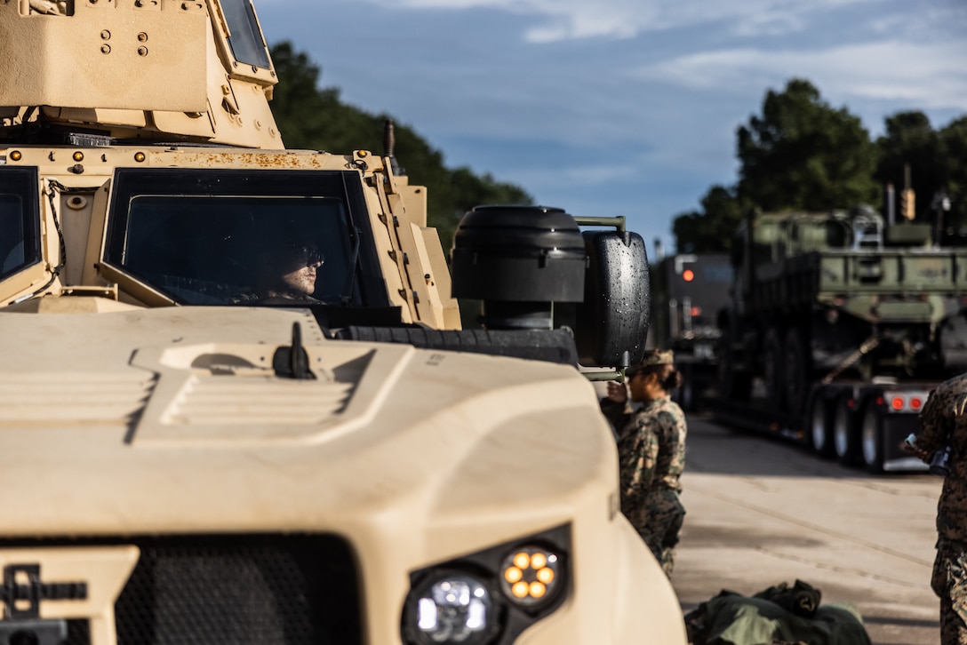 U.S. Marines Conduct Beach Landing During DSCA