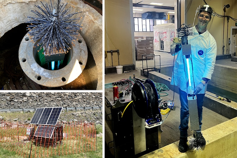 Wellbot is an autonomous device that blends the power of UVC-emitting lamps with powerful brushes to address the fouling and corrosion that limits a well’s capacity.