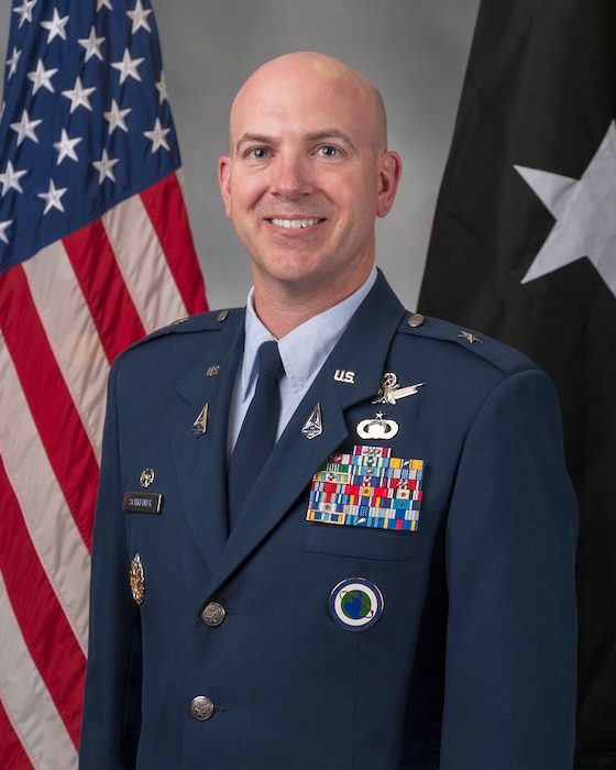 The official portrait of Brig. Gen. Schriever