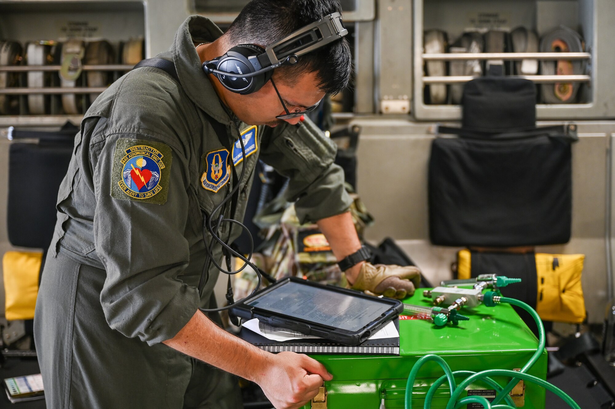Image of an Airman training.