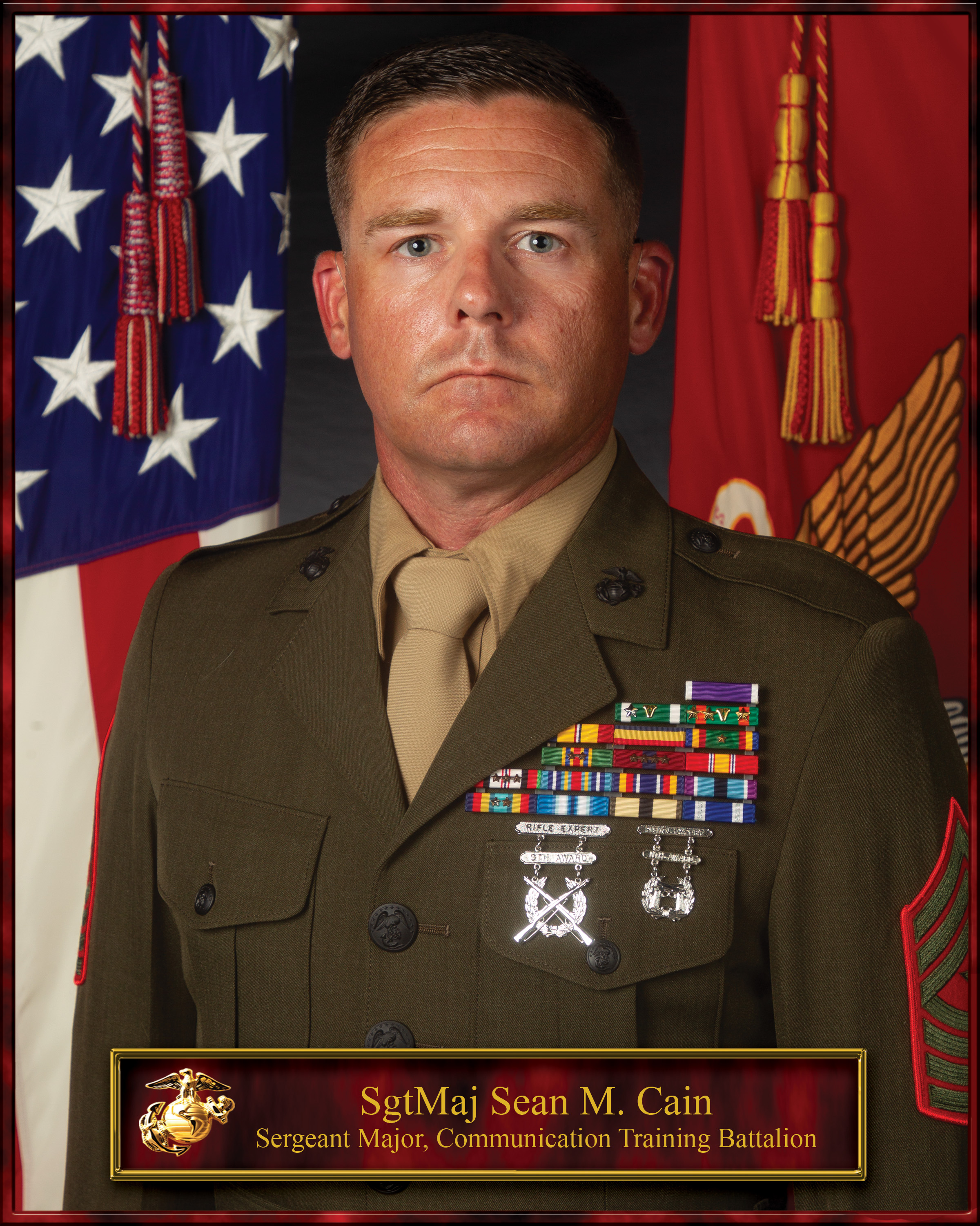 Sergeant Major Sean M. Cain > Marine Corps Communications Electronics ...