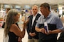 Laura Lieto, Vice Mayor City of Naples, left, engages with Bill Darwin, Vice President of Navy Exchange European District, during a tour of Naval Support Activity (NSA) Naples, Italy, July 25, 2024. NSA Naples is an operational ashore base that enables U.S., allied, and partner nation forces to be where they are needed, when they are needed to ensure security and stability in Europe, Africa, and Southwest Asia. (U.S. Navy photo by Mass Communication Specialist 2nd Class Alfredo Marron)