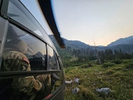 The Idaho Army National Guard's State Aviation Group assisted with the search and rescue of a 44-year-old woman who was injured while hiking near Smokey Peak in Idaho’s Sawtooth National Recreation Area.