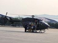 The Idaho Army National Guard's State Aviation Group assisted with the search and rescue of a 44-year-old woman who was injured while hiking near Smokey Peak in Idaho’s Sawtooth National Recreation Area Sunday.