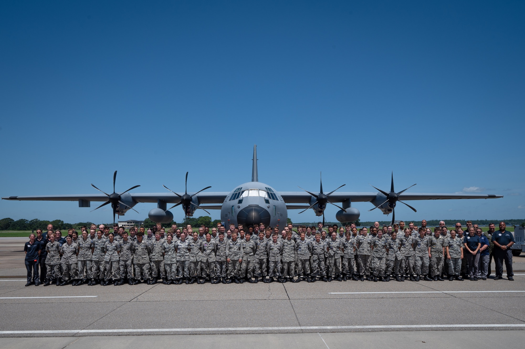 CAP members on the Keesler AFB flightline
