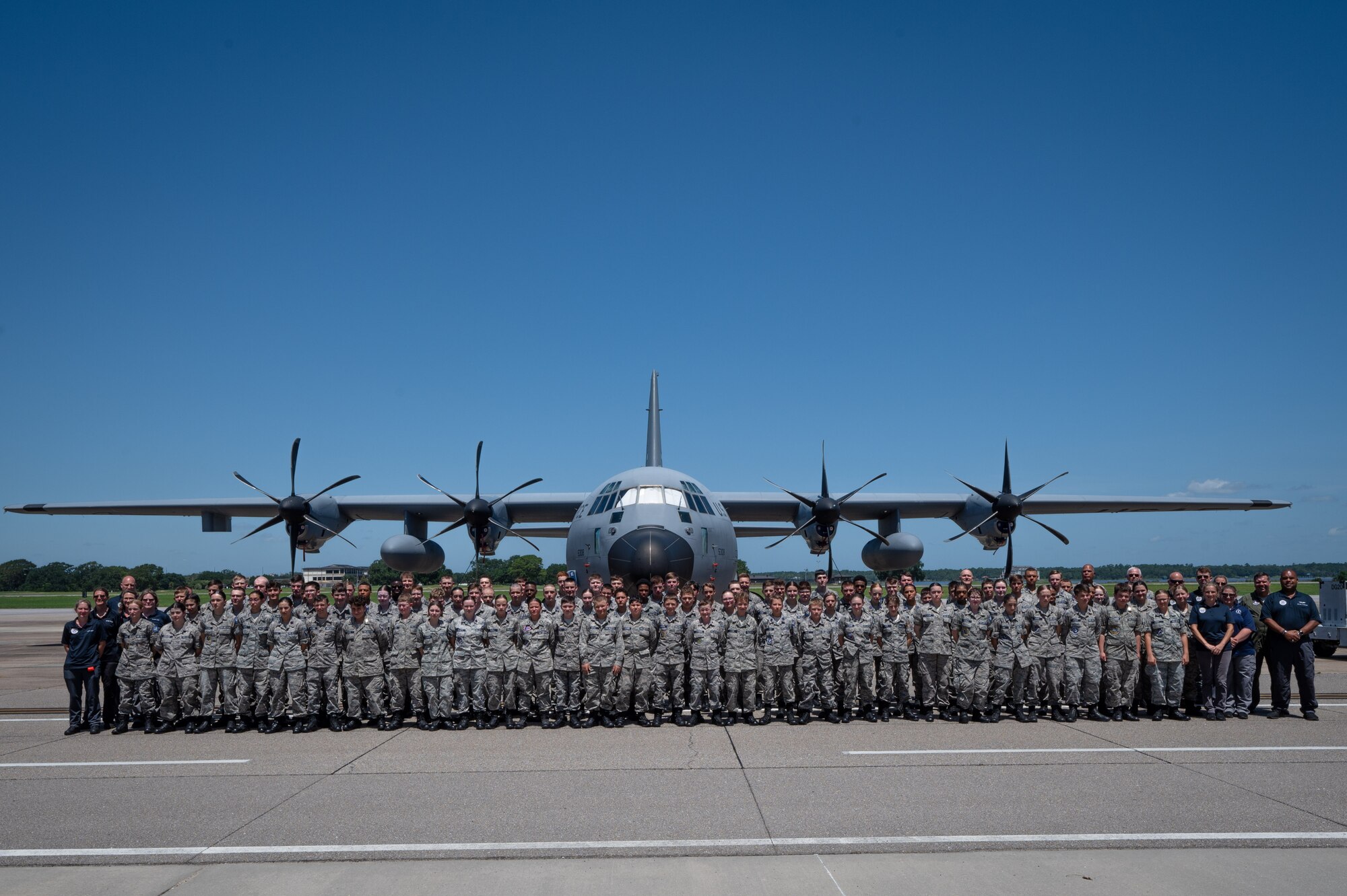 CAP members on the Keesler AFB flightline