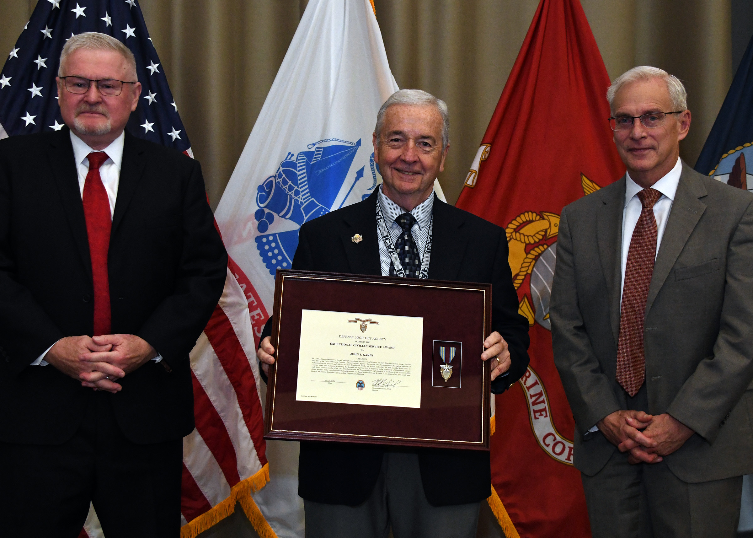 Karns recognized for nearly 50 years of service - DLA