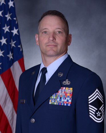 Chief Master Sgt. Jancouskas poses for an official photo