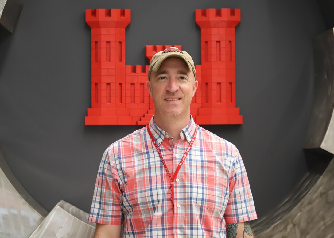 Trey Burchfield, Branch Support Assistant in ERDC-CERL's Materials and Structures Branch