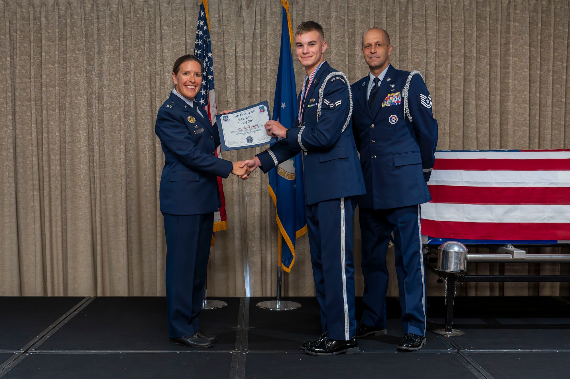 man receives award
