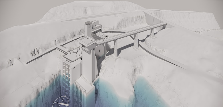 A rendering of the Howard A. Hanson Fish Passage Facility. (USACE image)