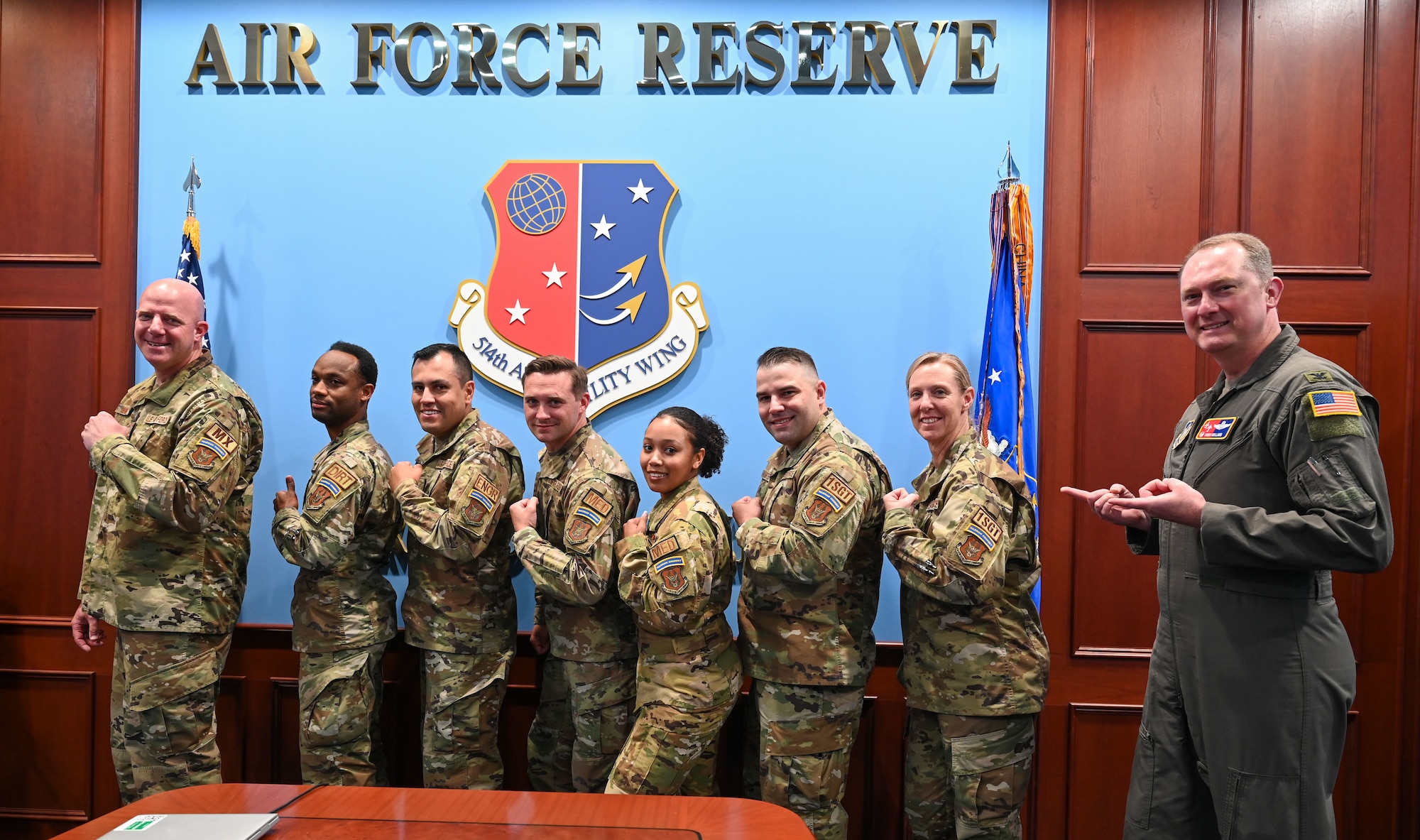 A group of Airmen assigned to the 514th Air Mobility Wing became the first in the Air Force Reserve Command to become certified in the Warrior Connect program – a program started here at Joint Base McGuire-Dix-Lakehurst in 2023.