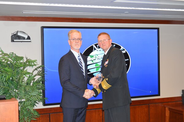 Strategic Systems Programs (SSP) awarded the recipients of the 2023 SSP Director’s Awards and 2023 Fleet Ballistic Missile (FBM) Lifetime Achievement Awards at the biannual Steering Task Group Meeting, 22 May. Vice Adm. Johnny Wolfe Jr., director Strategic Systems Programs, presented Mr. Dennis Boyé, Lockheed Martin – Rotary & Mission Systems, with the FBM Lifetime Achievement Award. The FBM Lifetime Achievement Award recognizes SSP’s industry partners who demonstrate an unparalleled degree of professionalism and excellence. To date, 113 people have received the award, including this year’s recipients. The FBM Lifetime Achievement Award is sponsored by SSP Historical, Educational and Recognition Organization (HERO), an all-volunteer 501(c) (3) Non-Profit Organization which works to promote awareness and appreciation of the partnership between government and private industry in the development and maintenance of the Navy’s FBM program. (U.S. Navy photo by Joseph Ross/Released)