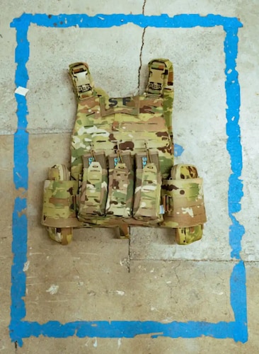 vest with the Model Defender gear incorporated