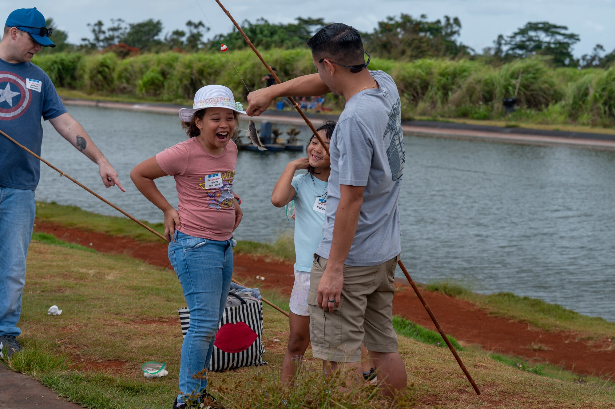 Family Fishing at the annual keiki fishing day.