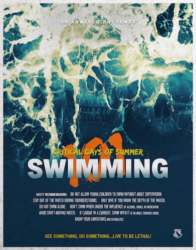 The digital art was created to communicate in the form of a horror movie poster