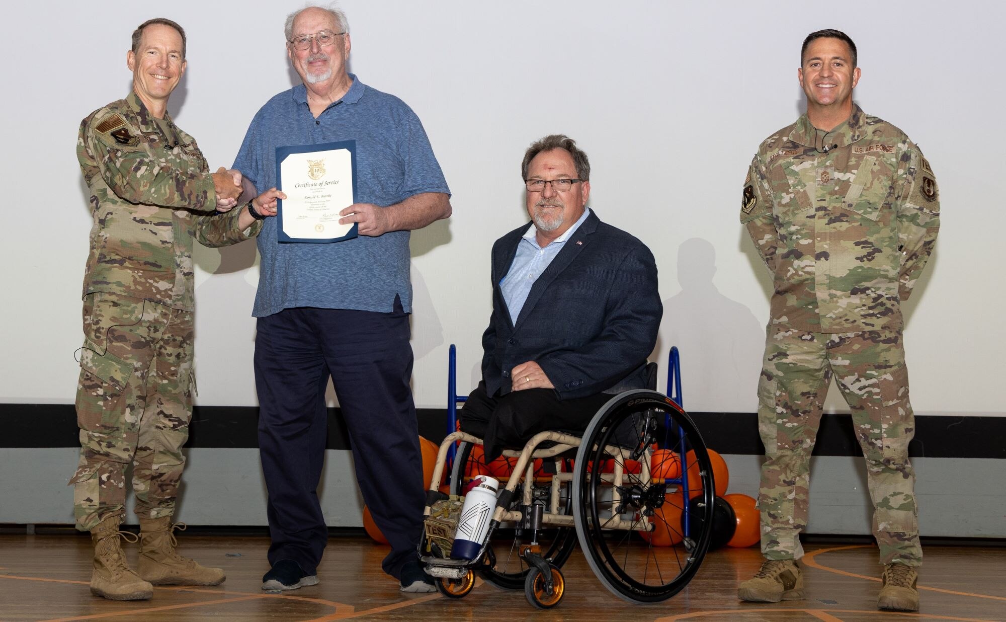 The 412th Test Wing presents the quarterly awards winners on May 20 to individuals and teams who went above and beyond from January to March, 2024.