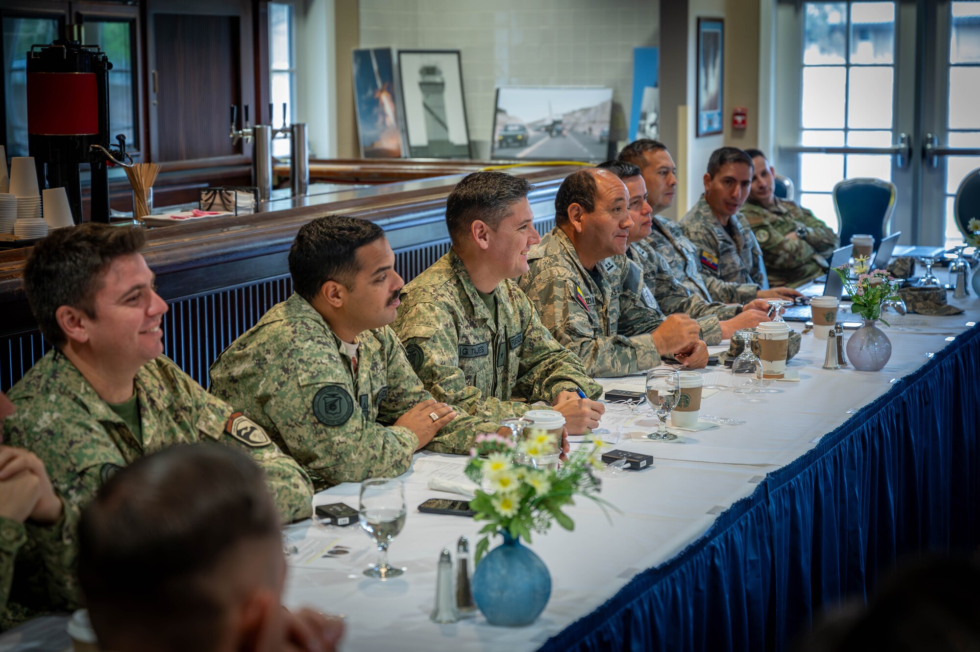 Members of the Ecuador and Uruguay armed forces visited Vandenberg Space Force Base for a space familiarization tour 21-23 May. During the visit, participants received briefings on U.S. Space Forces - Space, the Combined Space Operations Center, Space Domain Awareness, and Space-Track.org. Additionally, participants received a tour of the installation including two launch sites and the installation museum. By hosting countries who are new to Space Domain Awareness, the U.S. can share best practices and encourage norms of behavior in space. (U.S. Space Force photo by David Dozoretz)